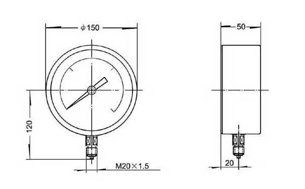 精密壓力真空表基型
